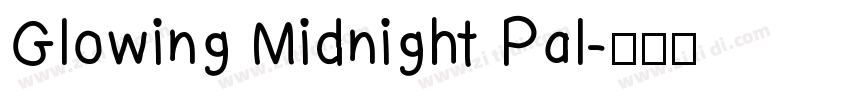 Glowing Midnight Pal字体转换